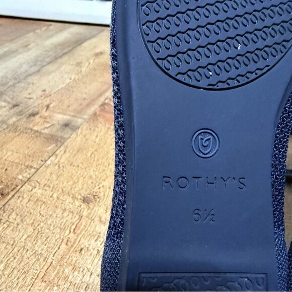 Retired Rothy’s Women's Navy Blue Honeycomb Luxury Ballet Flats US Size 6 1/2 - Picture 13 of 13